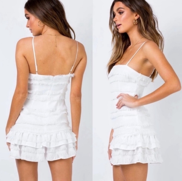Princess Polly Molina Ruffle Fringe Detail Mini Dress - Picture 9 of 9